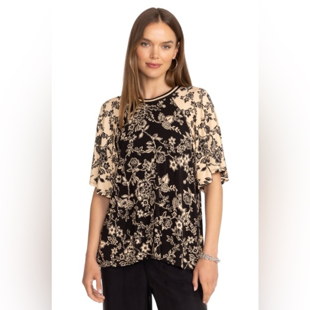 Johnny Was Womens The Janie Favorite Flutter Raglan Sleeve MP